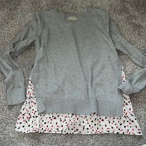 LOFT - mixed media sweater